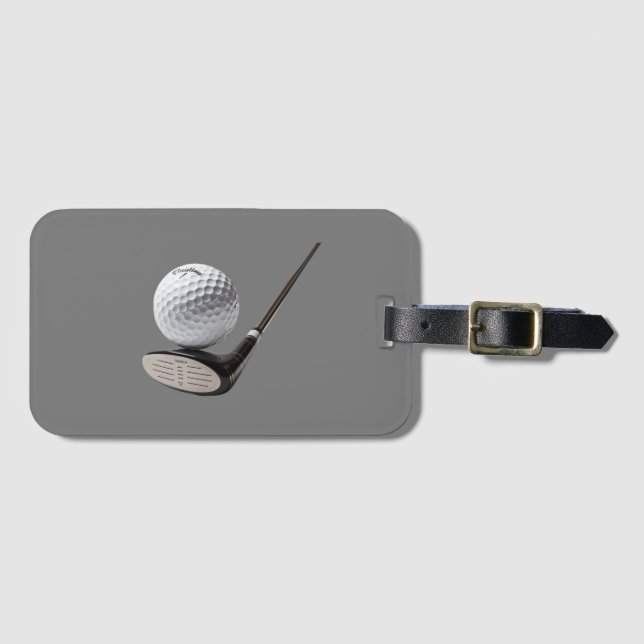 Étiquette À Bagage Conception du golf (Devant Horizontal)