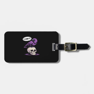 Étiquette À Bagage Conception graphique d'humour d'Halloween de crâne
