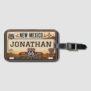 Étiquette À Bagage Conception personnalisée de la route 66 du Nouveau