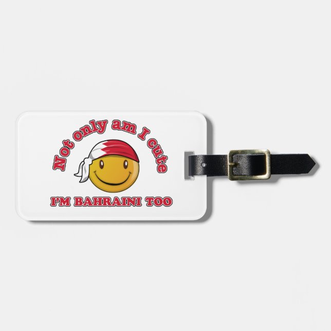 Étiquette À Bagage Conceptions de drapeau du Bahrain (Devant horizontal)