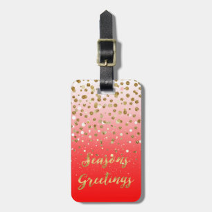 Étiquette À Bagage Confetti Xmas "Joyeuses Fêtes"