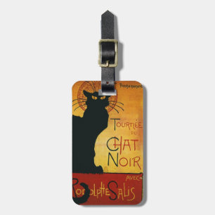 Étiquette À Bagage Conversation Noir - Balises de bagage pour chats n