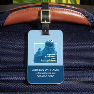 Étiquette À Bagage Cookie Monster   Propager la gentillesse et le rir