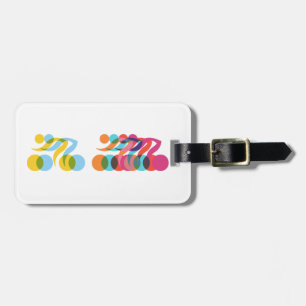 Étiquette À Bagage Cool cycliste et design unique