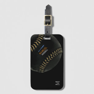 Étiquette À Bagage cool de baseball personnalisé