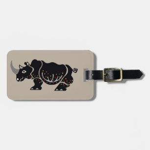 Étiquette À Bagage Cool RHINO - Faune africaine - Conservation -