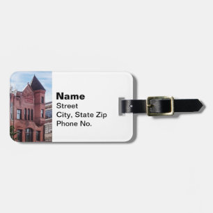 Étiquette À Bagage Cooperstown NY - Premier bâtiment de la Banque nat