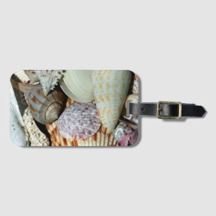 Étiquette À Bagage Coquillages de plage personnalisés Photo
