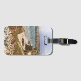 Étiquette À Bagage Cornouailles colorées Angleterre Paysage côtier