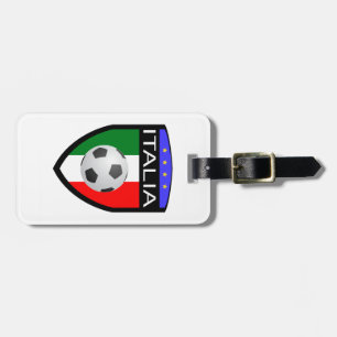 Étiquette À Bagage Correction de drapeau de l'Italie/d'Italie - avec