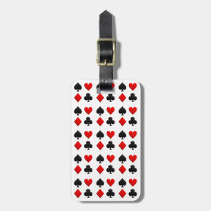 Étiquette À Bagage Costumes de cartes de poker
