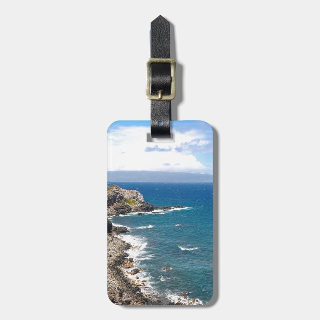 Étiquette À Bagage Côte de Maui (Devant Vertical)