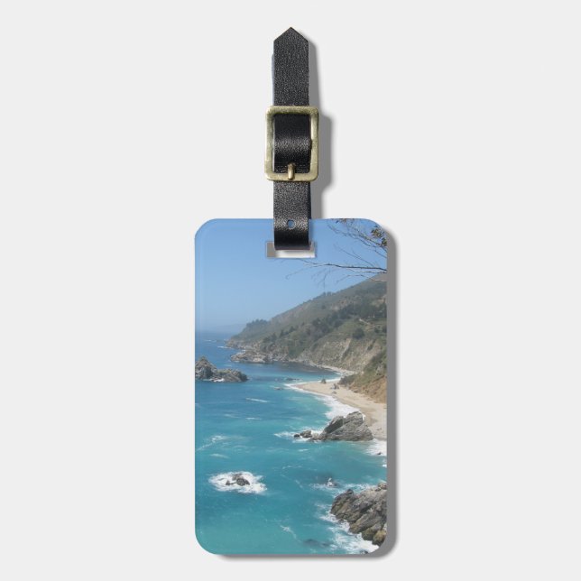 Étiquette À Bagage Côte grand Sur de la Californie (Devant Vertical)