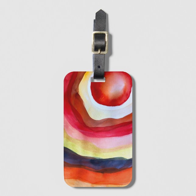 Étiquette À Bagage Coucher de soleil (Devant Vertical)