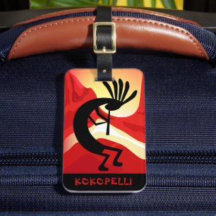 Étiquette À Bagage Coucher de soleil du désert Kokopelli Personnalisé