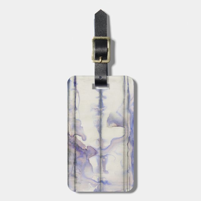 Étiquette À Bagage Couleur d'aquarelle Violet Free Expression (Devant Vertical)