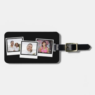Étiquette À Bagage Couleur personnalisée des images instantanées 3 ph