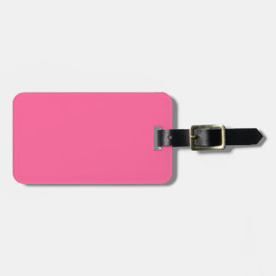 Étiquette À Bagage Couleur rose pâle Tendance Modèle noir