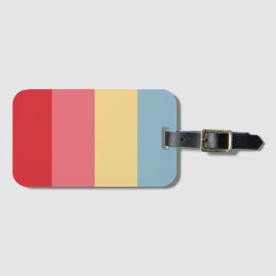 Étiquette À Bagage Couleurs de bonbons Verticales