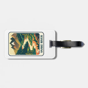 Étiquette À Bagage Couleurs de la rivière Snake Idaho