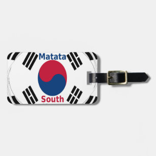 Étiquette À Bagage Couleurs du drapeau national sud-coréen Art Imprim