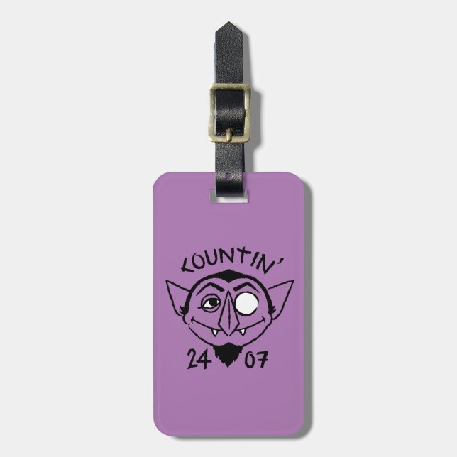 Étiquette À Bagage Count von Count Patinage Logo - Countin' 24/7 (Devant Vertical)