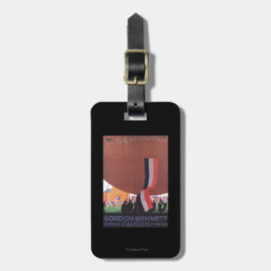 Étiquette À Bagage Course de montgolfière de Gordon Bennett