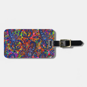 Étiquette À Bagage Couverture de chéquier à motif de chakra coloré mi