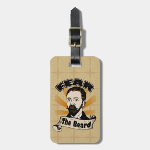 Étiquette À Bagage Craignez la barbe, la moustache drôle