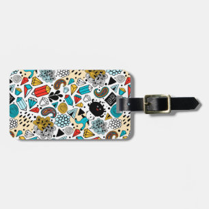 Étiquette À Bagage Crazy head