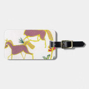 Étiquette À Bagage Créez votre propre Unicorne Flora Power Cute Aesth