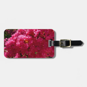 Étiquette À Bagage Crepe Myrtle Tree Magenta Floral