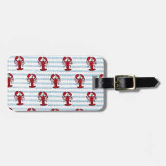 Étiquette À Bagage crépon de coton de homard