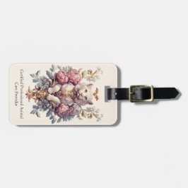 Étiquette À Bagage Crête héraldique Feline