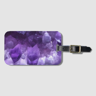 Étiquette À Bagage cristaux d'asméthyste