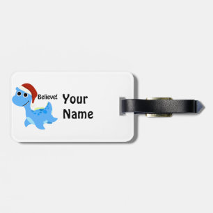 Étiquette À Bagage Crois ! Père Noël Nessie