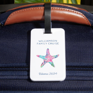 Étiquette À Bagage Croisière familiale personnalisée Vacances Cute Pr