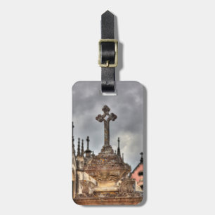 Étiquette À Bagage Croix de cimetière en gros plan, Portugal