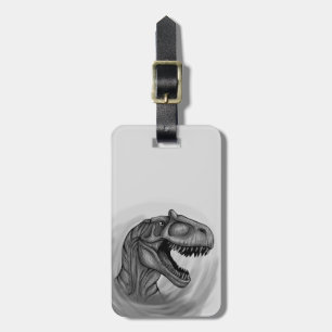 Étiquette À Bagage Croquis d'Allosaurus