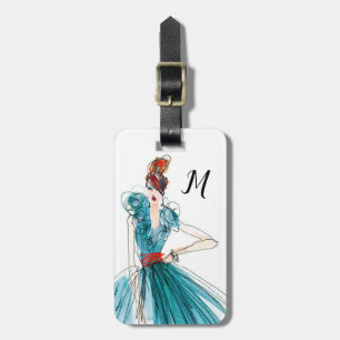 Étiquette À Bagage Croquis de mode de couture d'Apple sauvage Haute