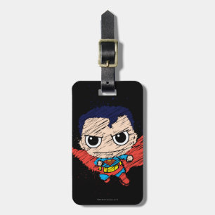 Étiquette À Bagage Croquis Mini Superman