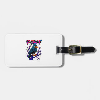 Étiquette À Bagage Crow, F-Caw-F Funny Bird Moon Gothic Adult Humor M
