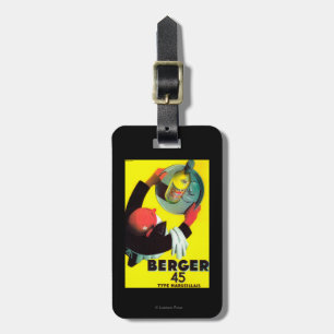 Étiquette À Bagage Cru PosterEurope de Berger 45