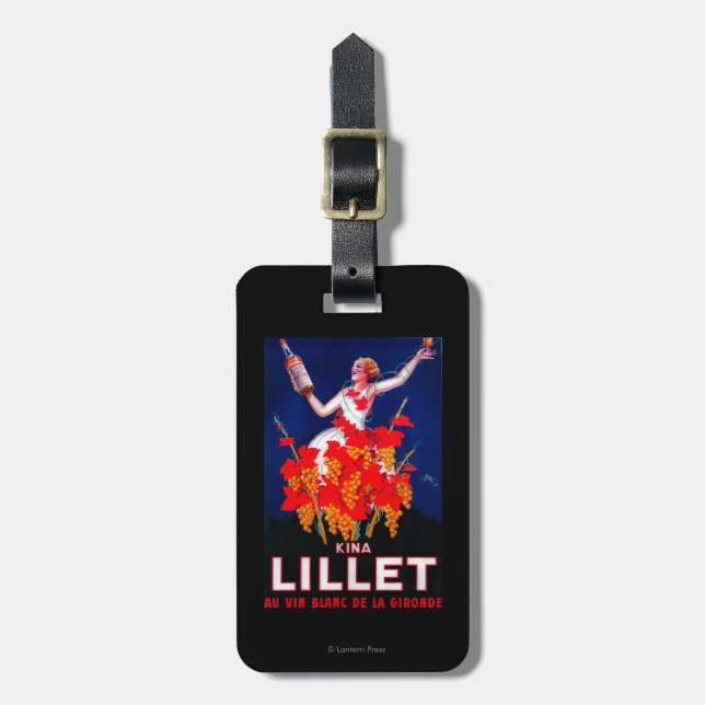 Étiquette À Bagage Cru PosterEurope de Lillet de kinas (Devant Vertical)