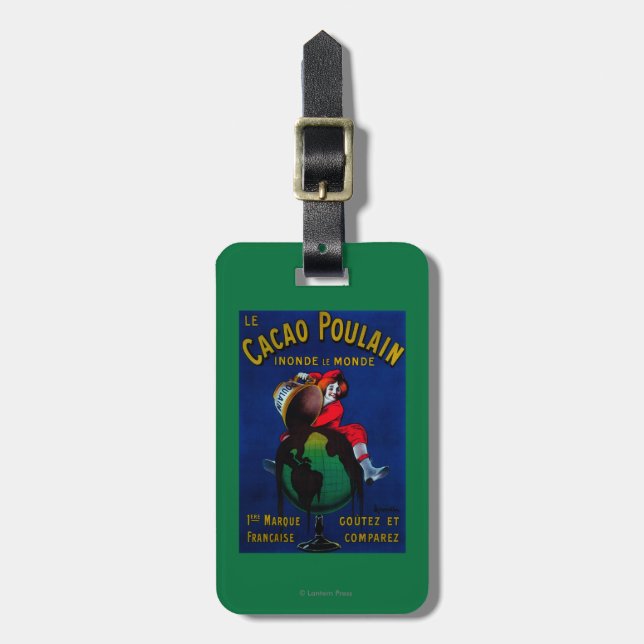Étiquette À Bagage Cru PosterEurope de Poulain de cacao (Devant Vertical)