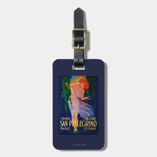 Étiquette À Bagage Cru PosterEurope de San Pellegrino (Devant Vertical)