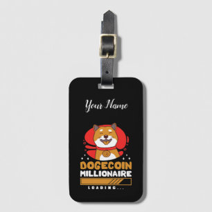 Étiquette À Bagage Crypto DogeCoin Millionaire Chargement