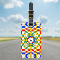 Cubes de monogramme colorés Motif géométrique