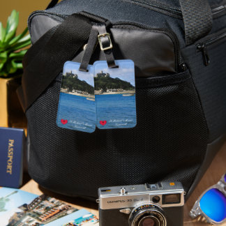 Étiquette À Bagage Custom Heart St Michaels Mont Cornwall Photo