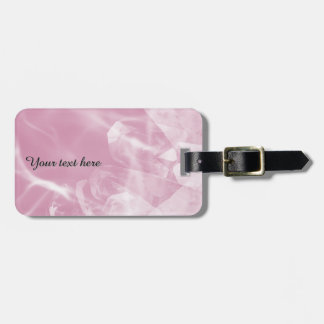 Étiquette À Bagage Custom pink crystal luggage tag